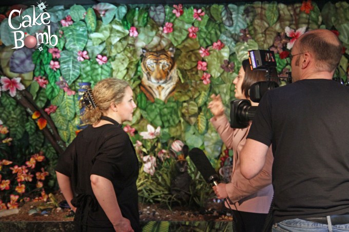 Beth Mottershead being interviewed by the BBC.